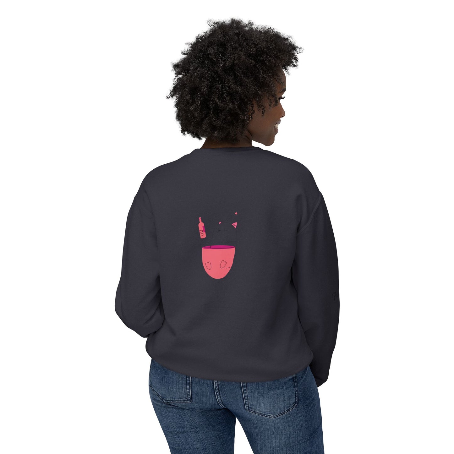 BLISS Unisex Lightweight Crewneck Sweatshirt, Cozy Apparel for Relaxation, Perfect Gift for Friends, Ideal for Chill Moments, Casual Style