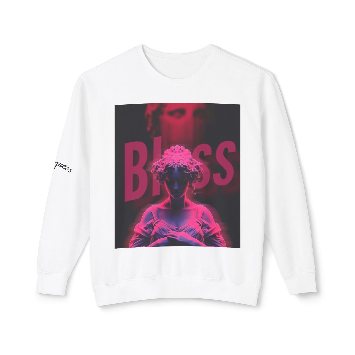 BLISS Unisex Lightweight Crewneck Sweatshirt, Cozy Apparel for Relaxation, Perfect Gift for Friends, Ideal for Chill Moments, Casual Style