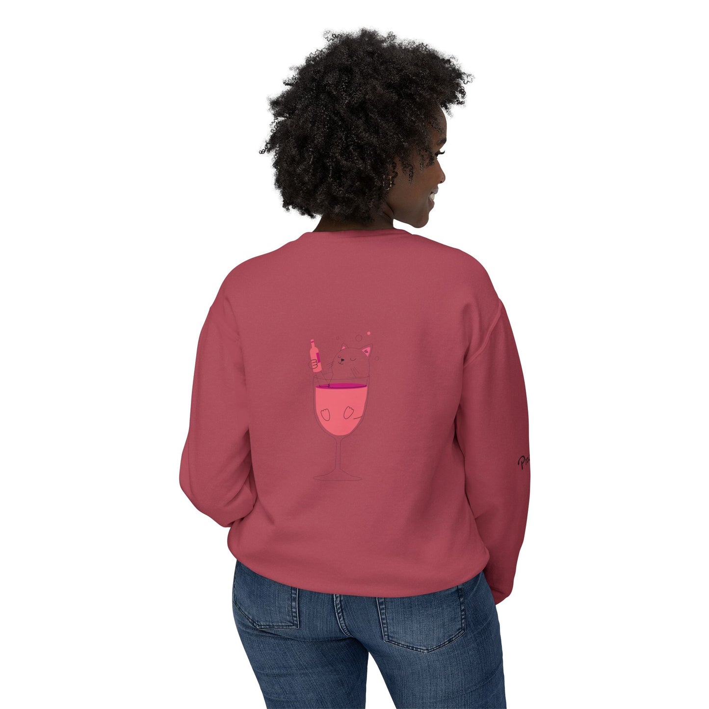 BLISS Unisex Lightweight Crewneck Sweatshirt, Cozy Apparel for Relaxation, Perfect Gift for Friends, Ideal for Chill Moments, Casual Style