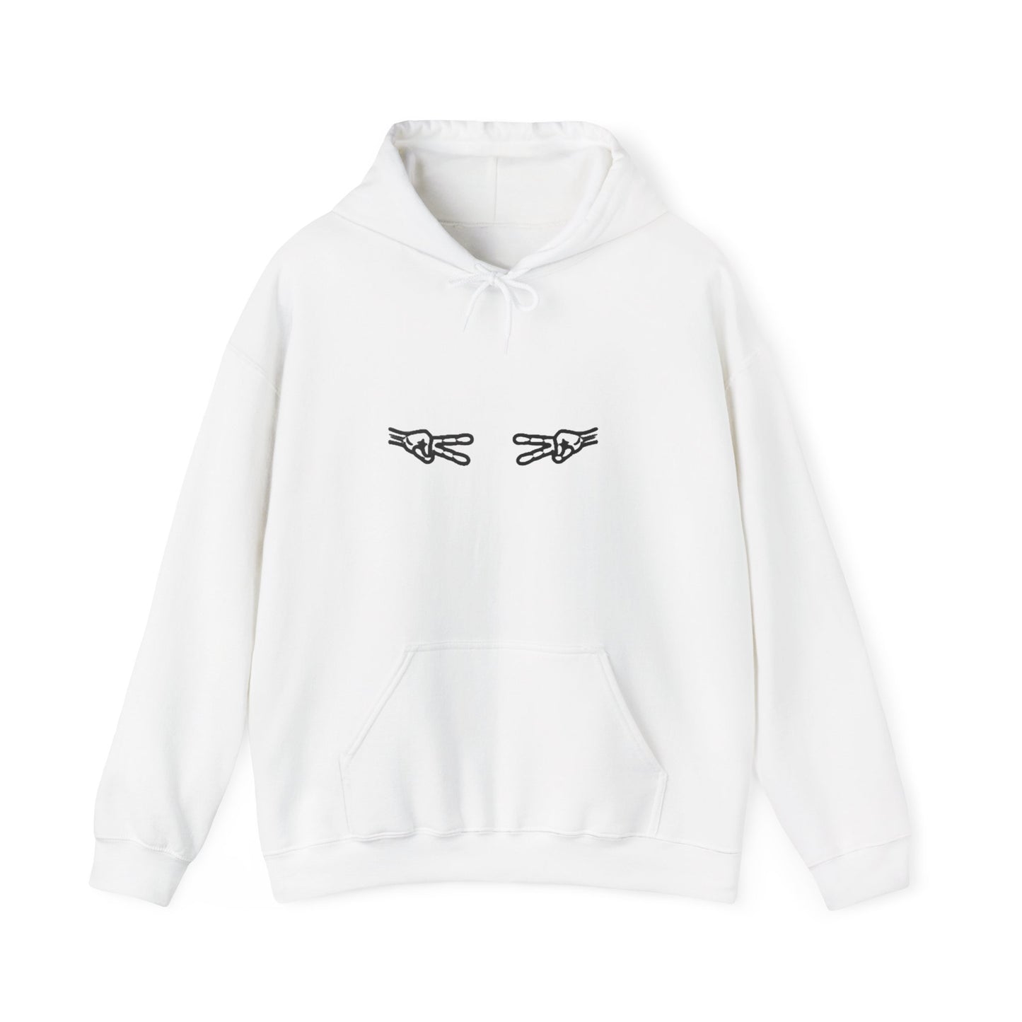 Unisex Hooded Sweatshirt with Playful Hand Design, Cozy Casual Wear for Everyone, Perfect Gift for Friends, Relaxing Days, and Fun [...]