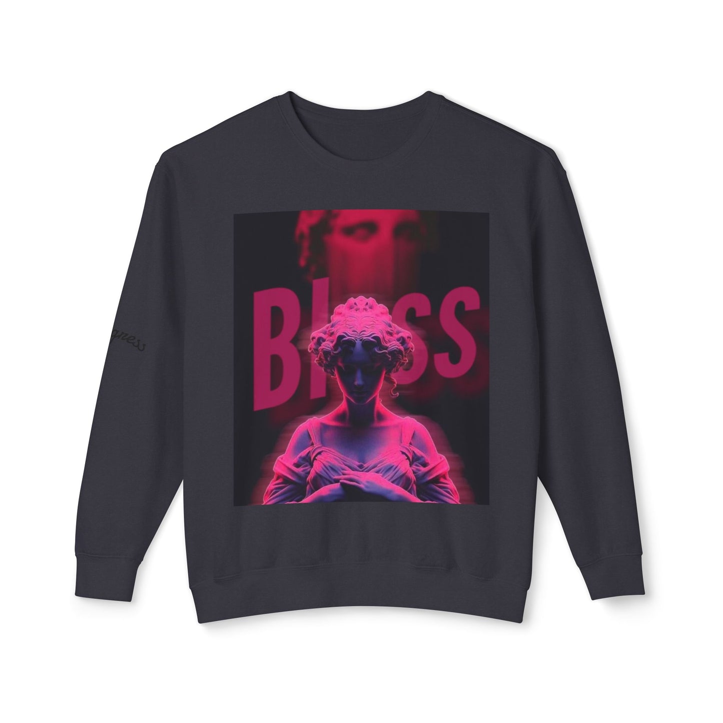 BLISS Unisex Lightweight Crewneck Sweatshirt, Cozy Apparel for Relaxation, Perfect Gift for Friends, Ideal for Chill Moments, Casual Style